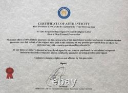 Alex Ferguson, Hand Signed Official Manchester United Letter & COA