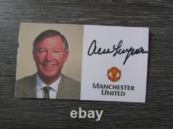 Alex Ferguson Manchester United Football Manager Original Hand Signed Photo Card