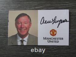 Alex Ferguson Manchester United Football Manager Original Hand Signed Photo Card