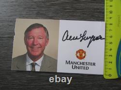 Alex Ferguson Manchester United Football Manager Original Hand Signed Photo Card