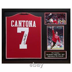 Allstarsignings Eric Cantona Signed Framed Manchester United Football Shirt