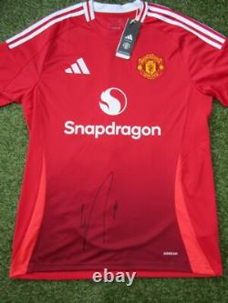 Amad Diallo Hand Signed Manchester United 2024-2025 Football Shirt Autograph