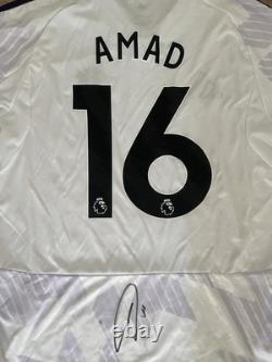 Amad Diallo Signed Manchester United 2025/26 Away Shirt with COA