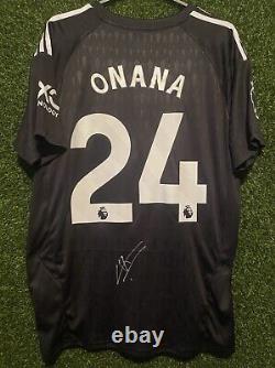 Andre Onana Signed Manchester United Goalkeeper Shirt Comes With a COA