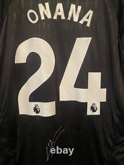 Andre Onana Signed Manchester United Goalkeeper Shirt Comes With a COA