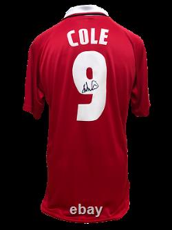 Andy Cole Signed Manchester United 1999 Champions League Final Shirt Coa & Proof