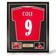 Andy Cole Signed Manchester United 1999 Premier League Home Shirt- Deluxe Framed