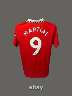 Anthony Martial Signed 22/23 Manchester United Football Shirt COA