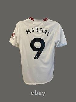 Anthony Martial Signed 23/24 Manchester United Third Football Shirt COA