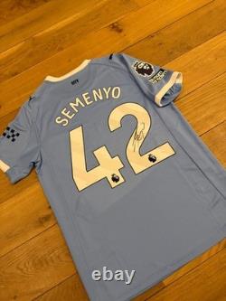 Antoine Semenyo Signed Manchester City 25/26 Signed Shirt Exact Video Proof+COA