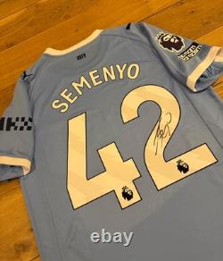 Antoine Semenyo Signed Manchester City 25/26 Signed Shirt Exact Video Proof+COA