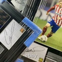 Authentic Hand-signed Cristiano Ronaldo Manchester A4 Single Photo Frame With COA