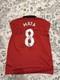 Authentic Manchester United Home Shirt. Juan Mata Number 8 Hand Signed