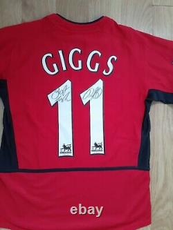 Authentic Ryan Giggs Manchester United Signed Autographed Shirt Awesome Item