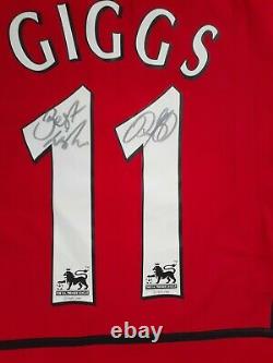 Authentic Ryan Giggs Manchester United Signed Autographed Shirt Awesome Item