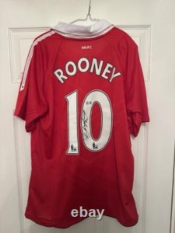 Authentic Wayne Rooney #10 Signed Man United Jersey (Beckett Certified)