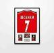 Authentically Signed David Beckham Shirt Manchester United Framed Shirt