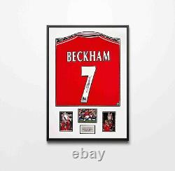 Authentically Signed David Beckham Shirt Manchester United Framed Shirt