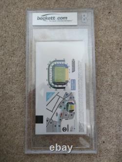 BGS Ryan Giggs Last Manchester United Game Hull 2014 Signed Auto Ticket
