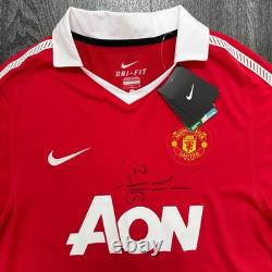BNWT Signed Nike Manchester United 2010/2011 Home Shirt Mens Large L
