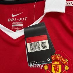 BNWT Signed Nike Manchester United 2010/2011 Home Shirt Mens Large L