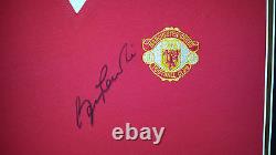 BOBBY CHARLTON of Manchester United Signed Shirt Display AFTAL DEALER CERT