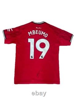 BRYAN MBEUMO Signed 2025/26 Manchester United Football Shirt EXACT PROOF