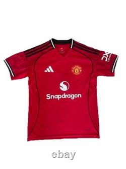 BRYAN MBEUMO Signed 2025/26 Manchester United Football Shirt EXACT PROOF
