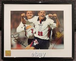 Beckham & Owen England & Manchester United Hand Signed And Framed Photo & COA