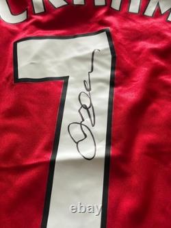 Beckham Signed Manchester United Home Shirt
