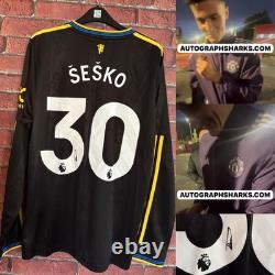 Benjamin Sesko Autographed 25/26 Third Kit Manchester United