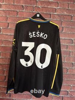 Benjamin Sesko Autographed 25/26 Third Kit Manchester United