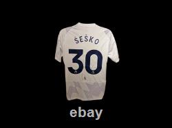 Benjamin Sesko Manchester United Signed 25/26 Away Football Shirt COA