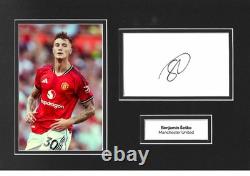 Benjamin Sesko Signed 12x8 Photo Display Manchester United Autograph COA