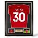 Benjamin Sesko Signed Manchester United 2025/26 Home Shirt- Deluxe Framed