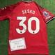 Benjamin Sesko Signed Manchester United 25/26 Shirt with EXACT VIDEO PROOF & COA