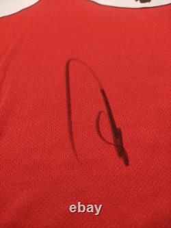 Benjamin Sesko Signed Manchester United Shirt With Exact Video Proof