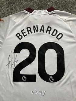 Bernardo Silva #20 Signed Manchester City 23/24 Away Football Shirt with COA