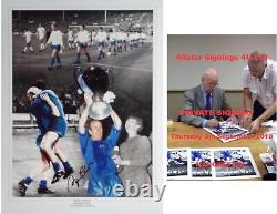 Bobby Charlton Signed Manchester United 1968 European Cup Montage Proof COA
