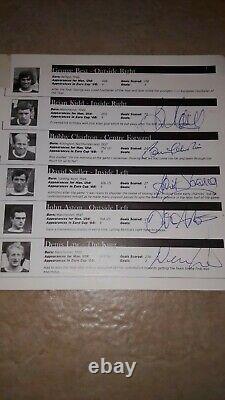 Bobby Charlton Signed Manchester United Signed 1968 Winning European Team