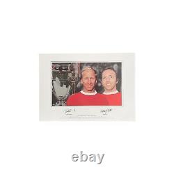 Bobby Charlton and Nobby Stiles Signed Manchester United Photo COA £89