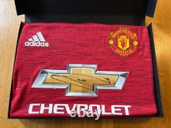 Boxed Luke Shaw Signed Manchester United Shirt With Certificate Of Authenticity