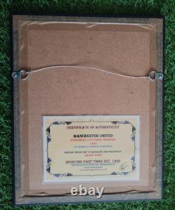 Brian Kidd Manchester United 1968 SIGNED 13 x 9 MOUNTED & FRAMED Stunning Gem