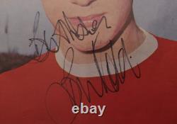 Brian Kidd Manchester United 1968 SIGNED 13 x 9 MOUNTED & FRAMED Stunning Gem