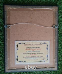 Brian Kidd Manchester United 1968 SIGNED 13 x 9 MOUNTED & FRAMED Stunning Gem