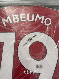 Brian Mbeumo Manchester United Signed And Framed Shirt With ACG Cert
