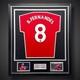 Bruno Fernandes Hand Signed And Deluxe Framed Manchester United Shirt £279