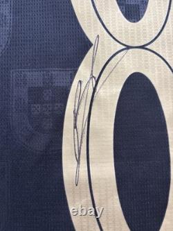 Bruno Fernandes Manchester United Hand Signed Portugal Shirt On the Number