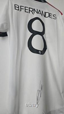 Bruno Fernandes Manchester United Hand Signed Shirt