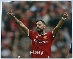 Bruno Fernandes Manchester United Signed 10x8 Photo AFTAL OnlineCOA